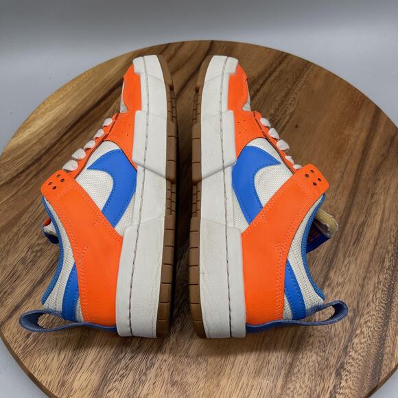 Nike Dunk Low Disrupt Shoes Womens Size 7 Sail Orange Blue Gum Sole - Picture 6 of 8